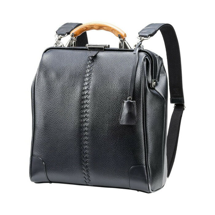 【ふるさと納税】【高島屋選定品】豊岡鞄 YOUTA エルク 3way 縦ダレス (YK3ME) ブラック / 木和田正昭商店 ダレスリュック ダレスバッグ 縦型ショルダー 手持ち リュック A4ファイル対応 14インチノートPC収納 サムネイル3