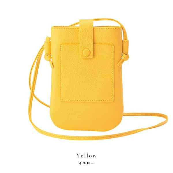 【ふるさと納税】豊岡鞄 ミニポシェット CITG-022 イエロー / itten-itten イッテンイッテン ブランド 本革 レディース ミニショルダーバッグ 斜め掛け 肩掛け バッグ スマホポシェット サムネイル2