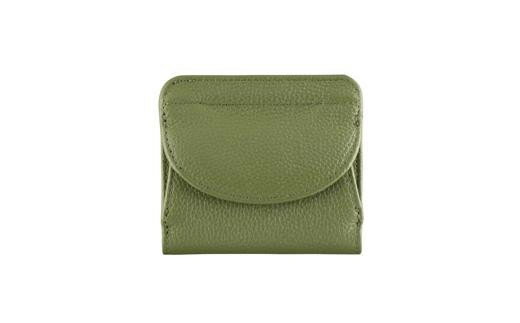 豊岡工房 牛革コンパクト財布（3903）オリーブ / 財布 ウォレット