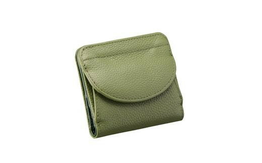 【ふるさと納税】豊岡工房 牛革コンパクト財布（3903）オリーブ / 財布 ウォレット サムネイル2