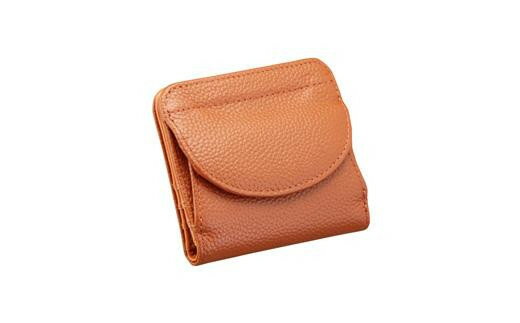 【ふるさと納税】豊岡工房 牛革コンパクト財布（3903）キャメル / 財布 ウォレット サムネイル2
