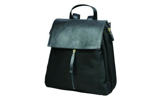 豊岡工房 牛革使いリュック（4113）ブラック / リュック バッグ