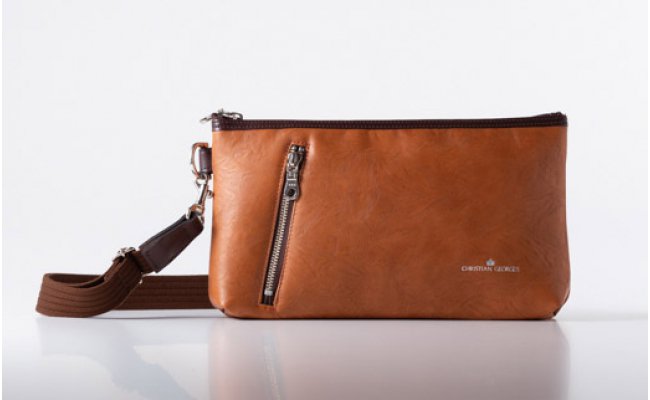 豊岡産かばん CHRISTIAN GEORGES 横型ショルダー CG2300（08-104）ブラウン / メンズ ショルダーバッグ ボディバッグ