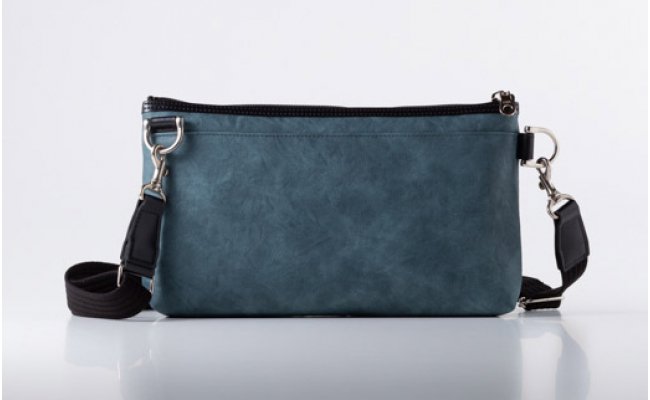 【ふるさと納税】豊岡産かばん CHRISTIAN GEORGES 横型ショルダー CG2300（08-104）ブルー / メンズ ショルダーバッグ ボディバッグ サムネイル2