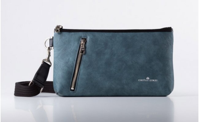 豊岡産かばん CHRISTIAN GEORGES 横型ショルダー CG2300（08-104）ブルー / メンズ ショルダーバッグ ボディバッグ