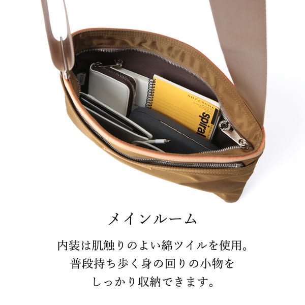 【ふるさと納税】豊岡鞄 CREEZAN サコッシュ CDTC-003（オリーブ）/ ミニショルダーバッグ レディース メンズ クリーザン ブランド 軽量 サムネイル3