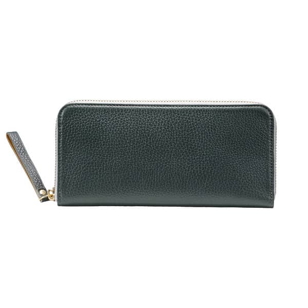 豊岡財布 TUTUMU 伊レザー RFウォレット グリーン / 財布 長財布 レディース ブランド 本革 ラウンドファスナー