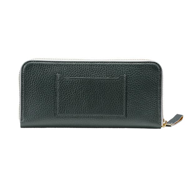 【ふるさと納税】豊岡財布 TUTUMU 伊レザー RFウォレット グリーン / 財布 長財布 レディース ブランド 本革 ラウンドファスナー サムネイル3