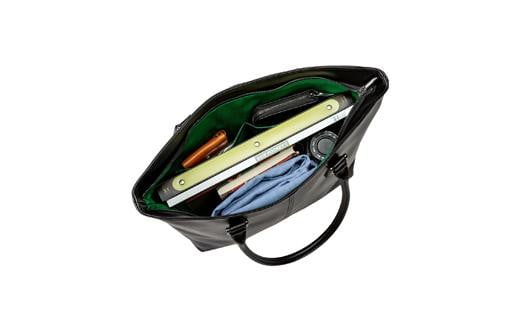 【ふるさと納税】Tajima Cowhideタテ型トートバッグ 但馬牛ブラック かばん バッグ タジマカウハイド 牛革 軽量 サムネイル3