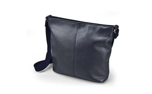 仕事人 レザーショルダーバッグ 15-0029（ネイビー） かばん バッグ ショルダー 牛革 高級感 豊岡製 軽量 斜めがけ