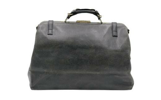 【ふるさと納税】レトロ ダレスボストンバッグ（No.1485-01）ブラック かばん バッグ ボストン ダレス式 アンティーク レトロデザイン 片手開閉可 サムネイル3