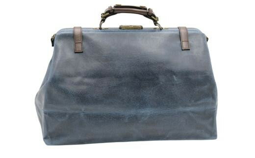 【ふるさと納税】レトロ ダレスボストンバッグ（No.1485-60）ネイビー かばん バッグ ボストン ダレス式 アンティーク レトロデザイン 片手開閉可 サムネイル3