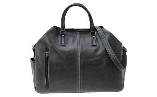 レトロ ボストンバッグ（No.1595-01） ブラック かばん バッグ ボストン レトロ 白化合皮 アンティーク加工