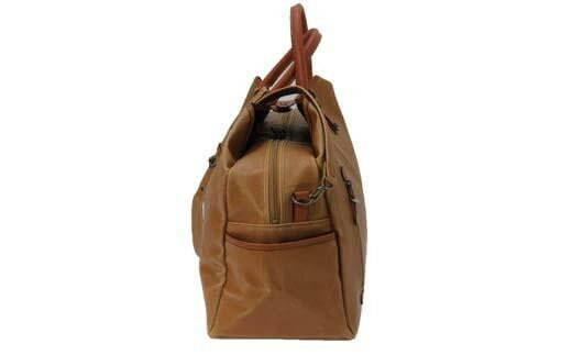 【ふるさと納税】レトロ ボストンバッグ（No.1595-24） キャメル かばん バッグ ボストン レトロ 白化合皮 アンティーク加工 サムネイル2