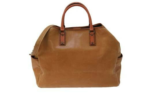 【ふるさと納税】レトロ ボストンバッグ（No.1595-24） キャメル かばん バッグ ボストン レトロ 白化合皮 アンティーク加工 サムネイル3