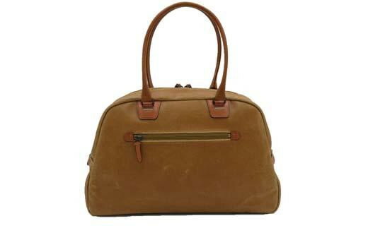 【ふるさと納税】レトロ デイリーユースボストンバッグ（No.1597-24） キャメル かばん バッグ ボストン スポーツ型ボストン 気軽に使える 白化合皮 サムネイル2