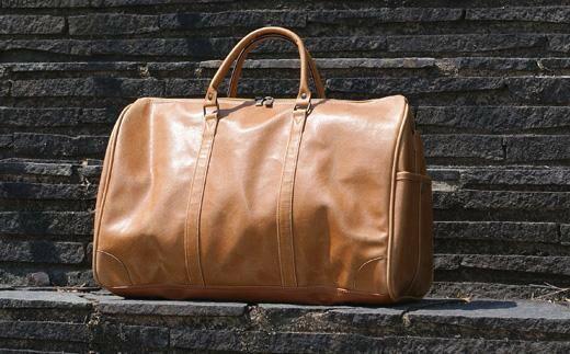 【ふるさと納税】白化合皮兼用ボストン45cm 豊岡製かばん LEGULEG52006（キャメル） かばん バッグ ボストン ショルダーベルト付 たっぷり収納 ビジネス 旅行 サムネイル3