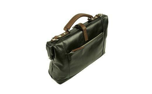 【ふるさと納税】牛革・ダレスバッグS CROSSROAD 505046（ブラック） かばん バッグ ダレスバッグ 牛革 ショルダーベルト付き サムネイル2