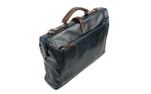 【ふるさと納税】牛革・ダレスバッグL CROSSROAD 505047（ネイビー） かばん バッグ ダレスバッグ 牛革 ショルダーベルト付き A4 サムネイル2