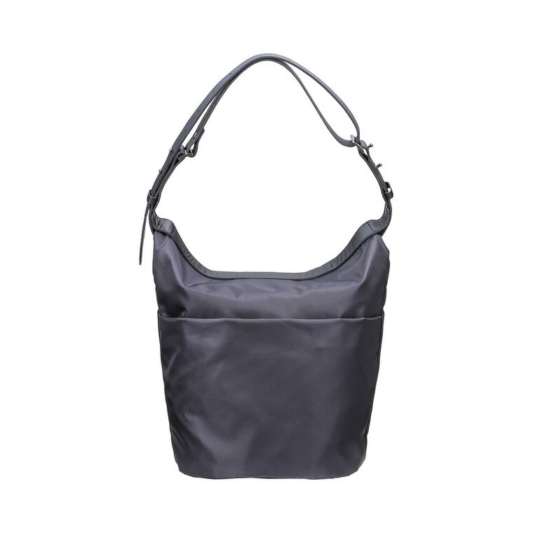 【ふるさと納税】豊岡鞄 TUTUMU colon Rich S4800RI シルバーグレー・ブラック / 2way ショルダーバッグ トートバッグ 肩掛け 手提げ 軽量 撥水 収納力 B5ノート収納 レディース 高級感 おしゃれ ツヤ感 光沢 エレガント シンプル デザイン 無地 コロン 木和田正昭商店 サムネイル3