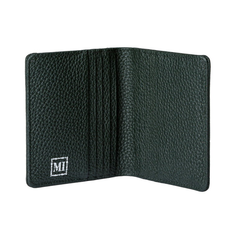 【ふるさと納税】豊岡財布 2つ折りカード財布 ドイツ製本革使用 グリーン・ネイビー WST01 / 財布 二つ折り ウォレット メンズ レディース 革 牛革 革小物 シンプル デザイン 無地 マスミ鞄嚢 サムネイル2