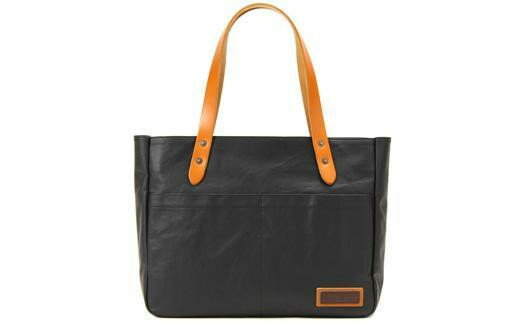 トート 豊岡鞄 BERMAS 横型トート天ファスナー 60486（ブラック） かばん バッグ トート モバイル対応 クッションポケット 牛革 バーマス