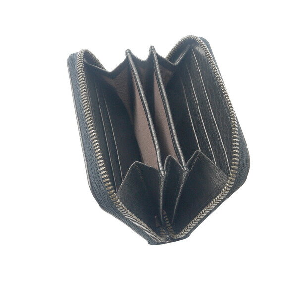 【ふるさと納税】豊岡財布　AW0402　ミニマルチウォレット（ブラック） さいふ 財布 コンパクト 牛革 サスティナブル サムネイル2