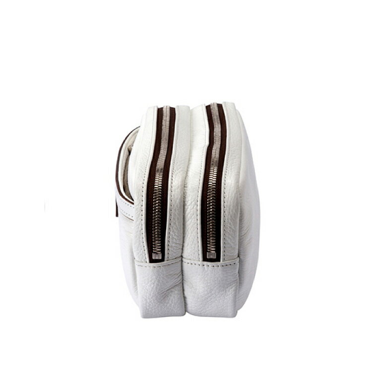 【ふるさと納税】豊岡鞄 CREEZAN ポーチ CJTB-007 (ホワイト)/ 本革 カバン クリーザン ブランド レディース サムネイル3