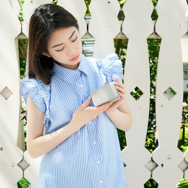 豊岡財布 Colors三つ折りウォレット AW500 ペルラ / 小銭入れ カードケース ミニマル 財布 サイフ 革小物 本革 メンズ レディース