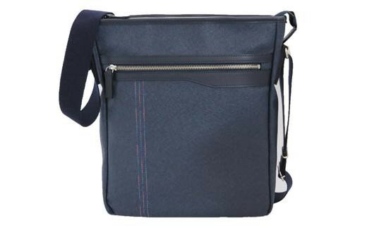 キワダ A4サイズ対応縦型ショルダー（No.4985-60) ネイビー かばん バッグ ショルダー PVCレザー 色舞 高級感 A4対応