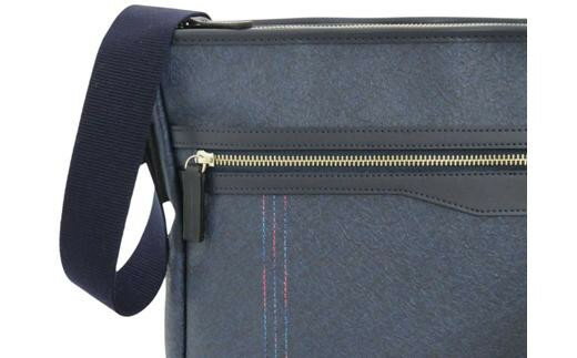 【ふるさと納税】キワダ A4サイズ対応縦型ショルダー（No.4985-60) ネイビー かばん バッグ ショルダー PVCレザー 色舞 高級感 A4対応 サムネイル3