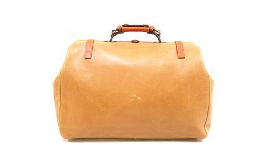 【ふるさと納税】レトロ アウトポケットダレスボストンバッグ（No.1484-24）キャメル かばん バッグ ボストン ダレス式 アンティーク レトロデザイン サムネイル3