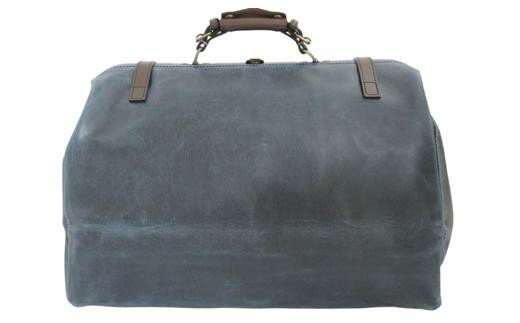 【ふるさと納税】レトロ アウトポケットダレスボストンバッグ（No.1484-60）ネイビー かばん バッグ ボストン ダレス式 アンティーク レトロデザイン サムネイル2