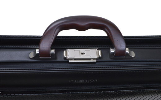 【ふるさと納税】JCハミルトン ディンプル木手ダレス（大）（22316-01）黒 / J.C HAMILTON B4ファイルサイズ ダレスバッグ ダレス メンズ ビジネスバッグ ブリーフケース サムネイル2