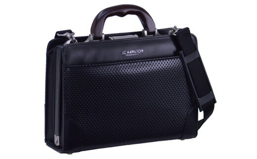 JCハミルトン ディンプル木手ダレス（小）（22317-01）黒 / J.C HAMILTON B5サイズ ダレスバッグ ダレス メンズ ビジネスバッグ ブリーフケース