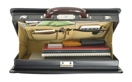 【ふるさと納税】JCハミルトン 木手大開きダレス（中）（22309-01）黒 / J.C HAMILTON A4ファイルサイズ ダレスバッグ ダレス メンズ ビジネスバッグ ブリーフケース サムネイル2