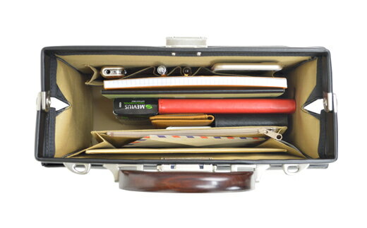 【ふるさと納税】JCハミルトン 木手ダレス型セカンド（22313-01）黒 / J.C HAMILTON B5サイズ ダレスバッグ ダレス メンズ ビジネスバッグ ブリーフケース サムネイル3