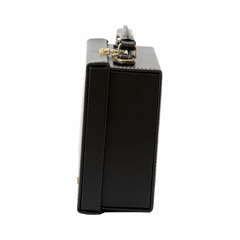 【ふるさと納税】豊岡鞄 マスミ鞄嚢 豆アタッシュケース ブッテーロ（ブラック）/ 本革 アタッシュケース ミニトランク ブッテロ メンズ レディース サムネイル2