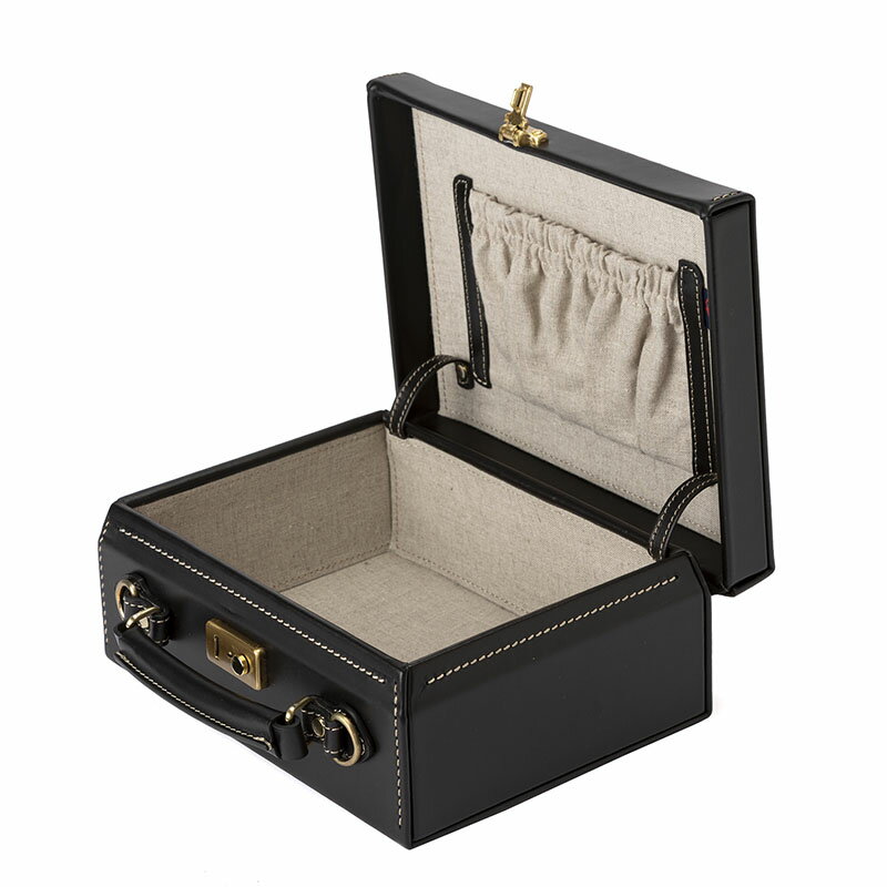 【ふるさと納税】豊岡鞄 マスミ鞄嚢 豆アタッシュケース ブッテーロ（ブラック）/ 本革 アタッシュケース ミニトランク ブッテロ メンズ レディース サムネイル3