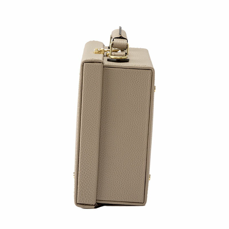 【ふるさと納税】豊岡鞄 マスミ鞄嚢 豆アタッシュケース シュリンク（ライトグレー）/ 本革 アタッシュケース ミニトランク メンズ レディース サムネイル2