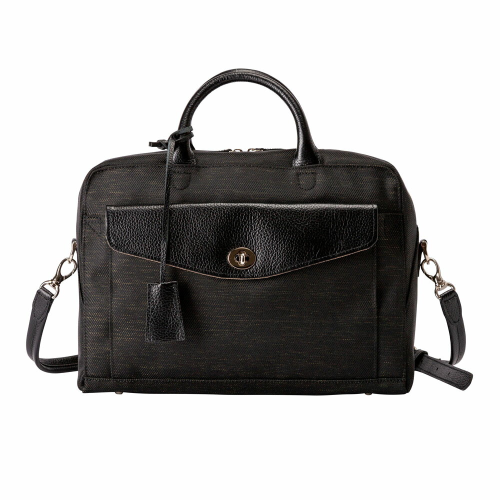 豊岡鞄 7802 2way キャリアケースS（ブラック×ブラック）/ ALBAPIE レディース ビジネスバッグ A4クリアファイル対応 ビジネス バッグ