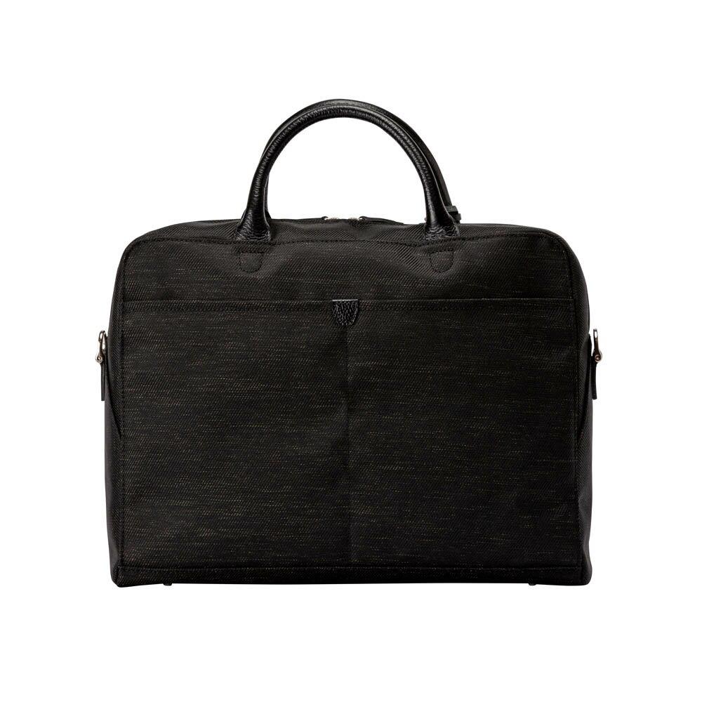 【ふるさと納税】豊岡鞄 7802 2way キャリアケースS（ブラック×ブラック）/ ALBAPIE レディース ビジネスバッグ A4クリアファイル対応 ビジネス バッグ サムネイル2