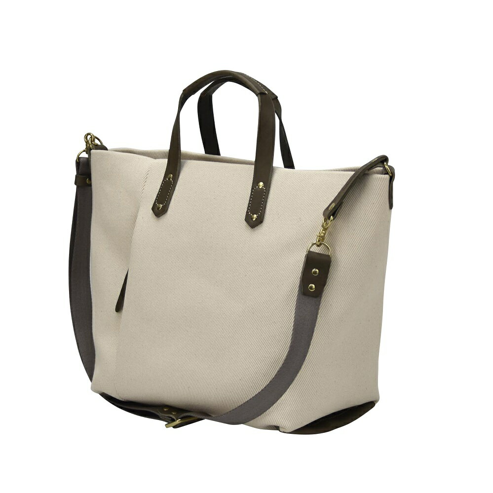 【ふるさと納税】豊岡鞄 THYMEBUCKS ELDER トートA（キナリ×グレー）/ タイムバックス エルダー レディース バッグ トートバッグ A4サイズ対応 サムネイル3