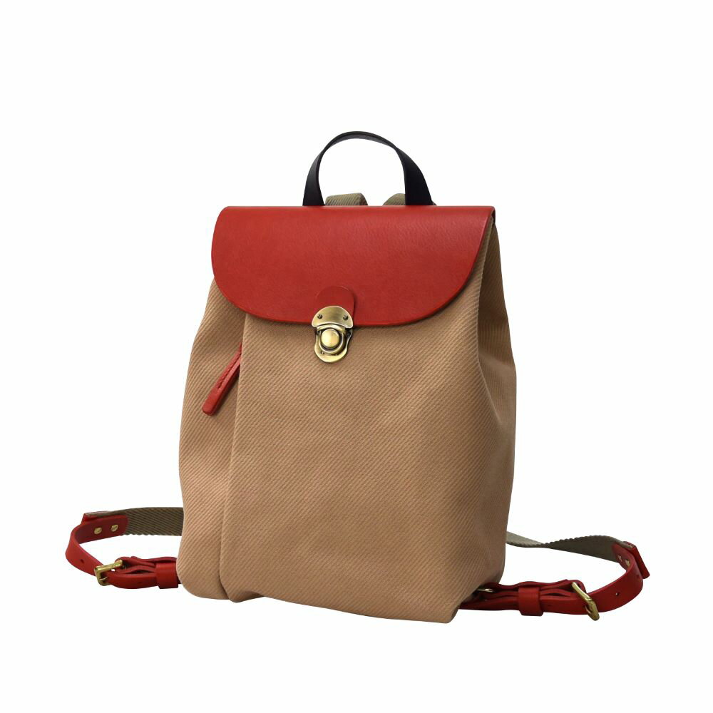 【ふるさと納税】豊岡鞄 THYMEBUCKS ELDER2 ミニリュック（ベージュ）/ タイムバックス エルダー2 レディース バッグ リュックサック カバン コンパクト サムネイル2