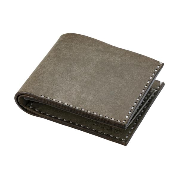 【ふるさと納税】豊岡財布 Haaki Leather 二つ折財布 HLW301 グリージオ（HLW301） / 二つ折財布 サイフ さいふ おしゃれ 皮 革 牛皮 牛革 サムネイル2