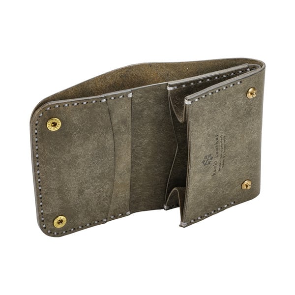 【ふるさと納税】豊岡財布 Haaki Leather ミニ財布 HLW302 グリージオ（HLW302） / ミニ財布 サイフ さいふ おしゃれ 皮 革 牛皮 牛革 サムネイル3