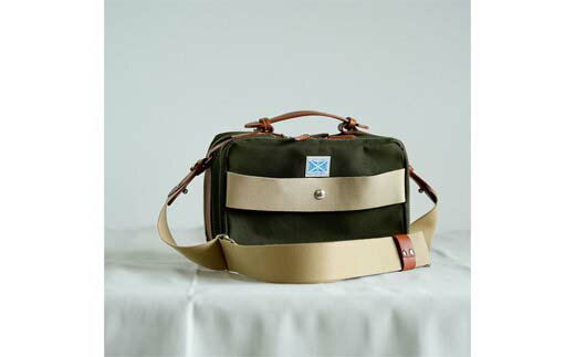 【ふるさと納税】木の庄帆布 キャンバスゴルフラウンド カートラック ショルダーバッグ（ODグリーン）/ Kinosho TRANSIT Bon Voyage CART LUCK BAG18merci ゴルフ ラウンドバッグ カバン 鞄 メンズ レディース グリーン 緑色 サムネイル2