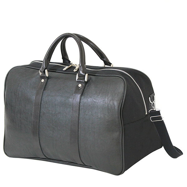 豊岡鞄　ボストンバッグL 04-0123-10 / ボストンバッグ 丈夫 お手入れ簡単 倉敷帆布 旅行 バッグ かばん カバン 鞄 メンズ レディース ユニセックス ブラック 黒色