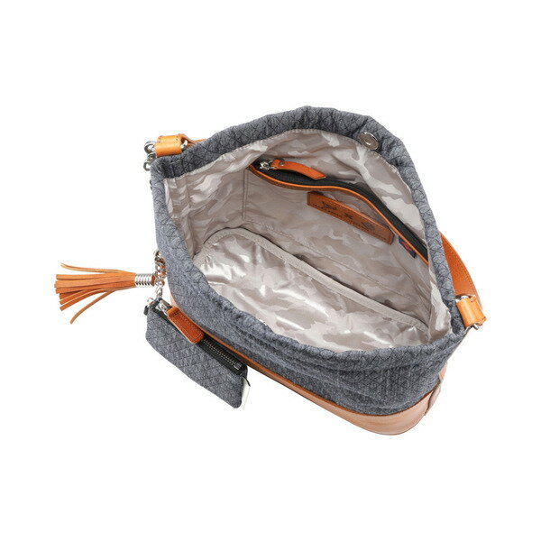 【ふるさと納税】豊岡鞄 anti-mode style QUILT Tote キャメル ポーチ付き / トートバッグ レディース デニム サムネイル2