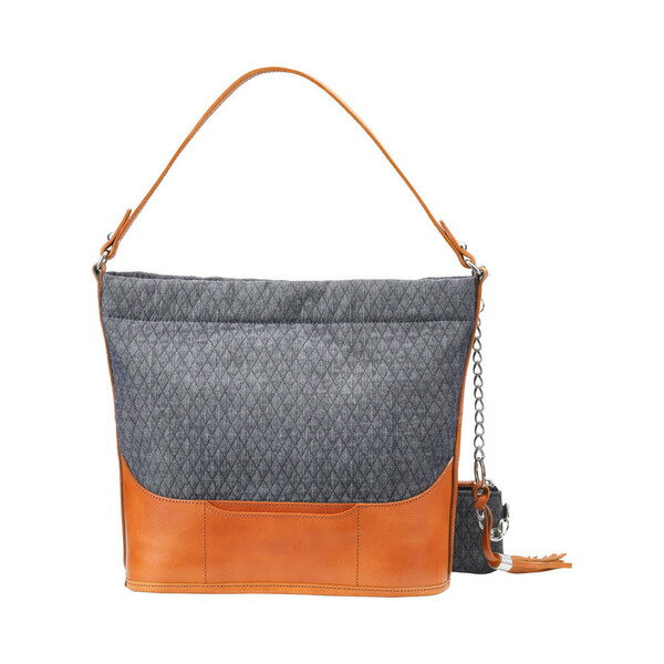 【ふるさと納税】豊岡鞄 anti-mode style QUILT Tote キャメル ポーチ付き / トートバッグ レディース デニム サムネイル3